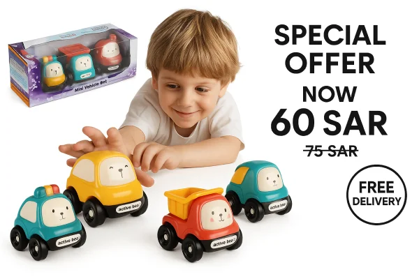 Mini Vehicle Toy Cars Set for Kids (3 pcs)